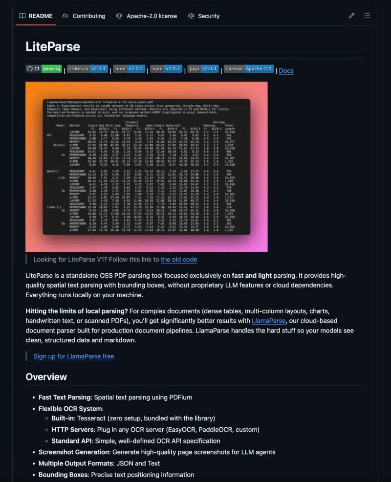 PDF Parser Tool: LiteParse v2 PDF Parser - image 1