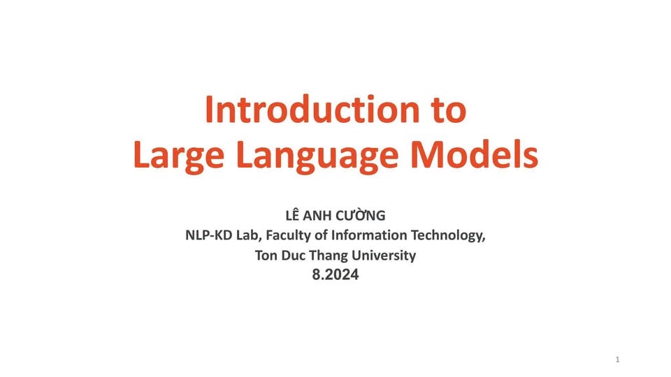 Large Language Model Introduction - image 1