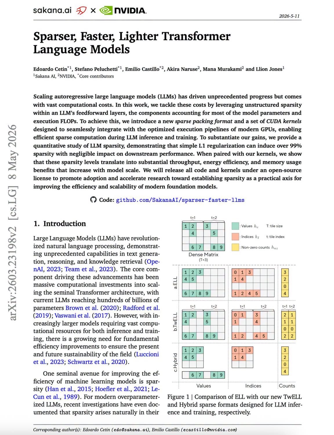 LLM Sparsity Optimization - image 1