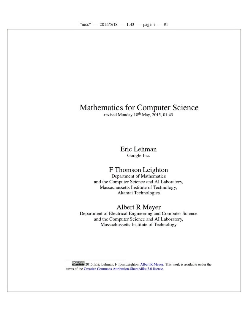 Mathematics for Computer Science Foundations - image 1