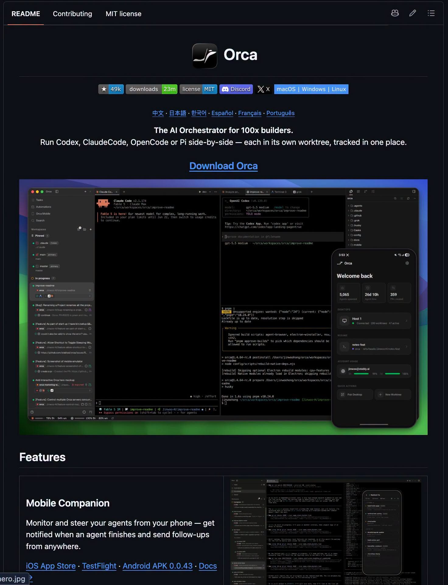 Orca AI Orchestrator: Run Multiple AI Agents - image 1